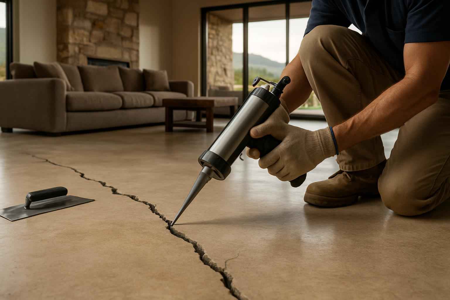 Slab Crack Repair Service in Round Mountain TX