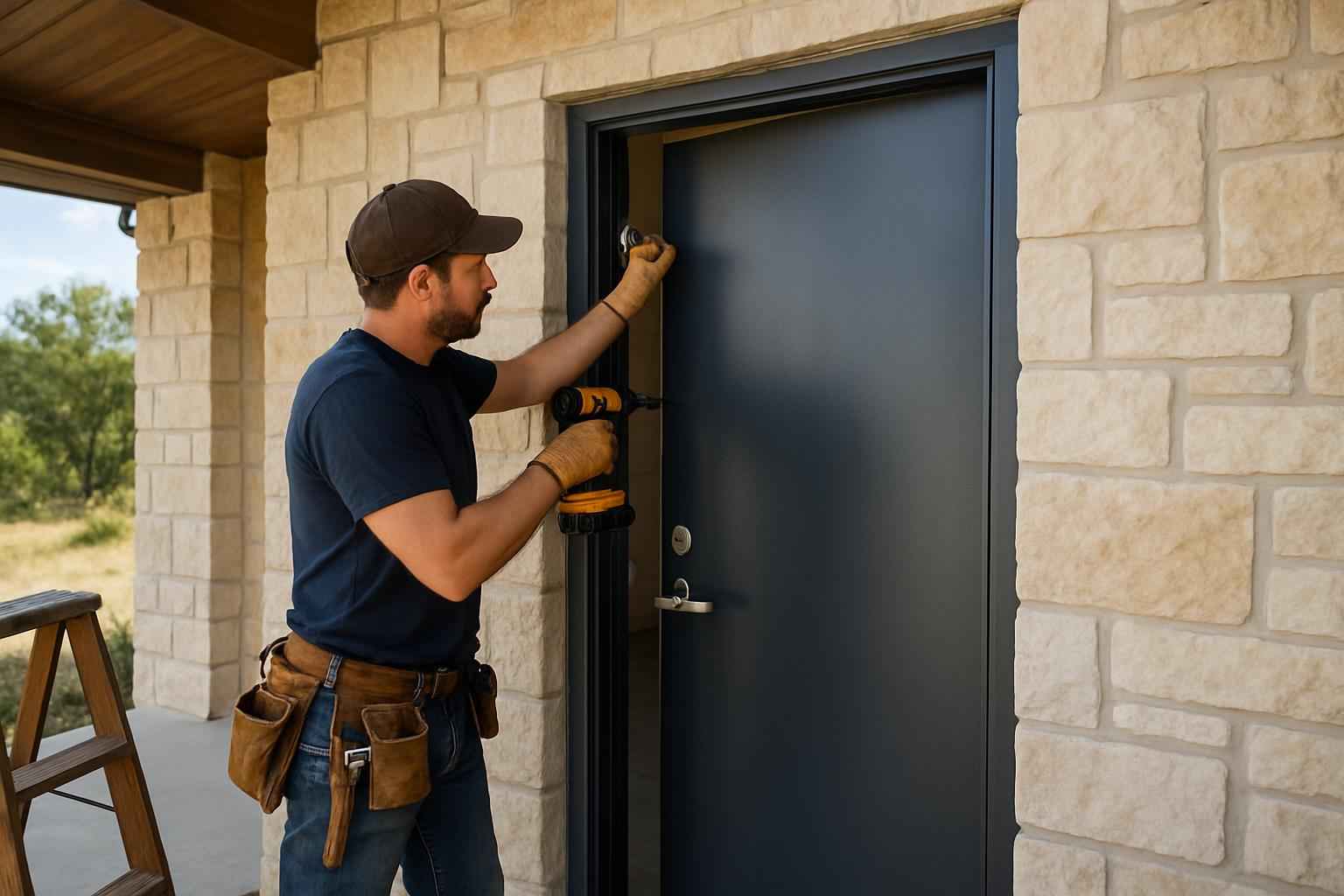 Steel Walk Door Installer in Hunt TX