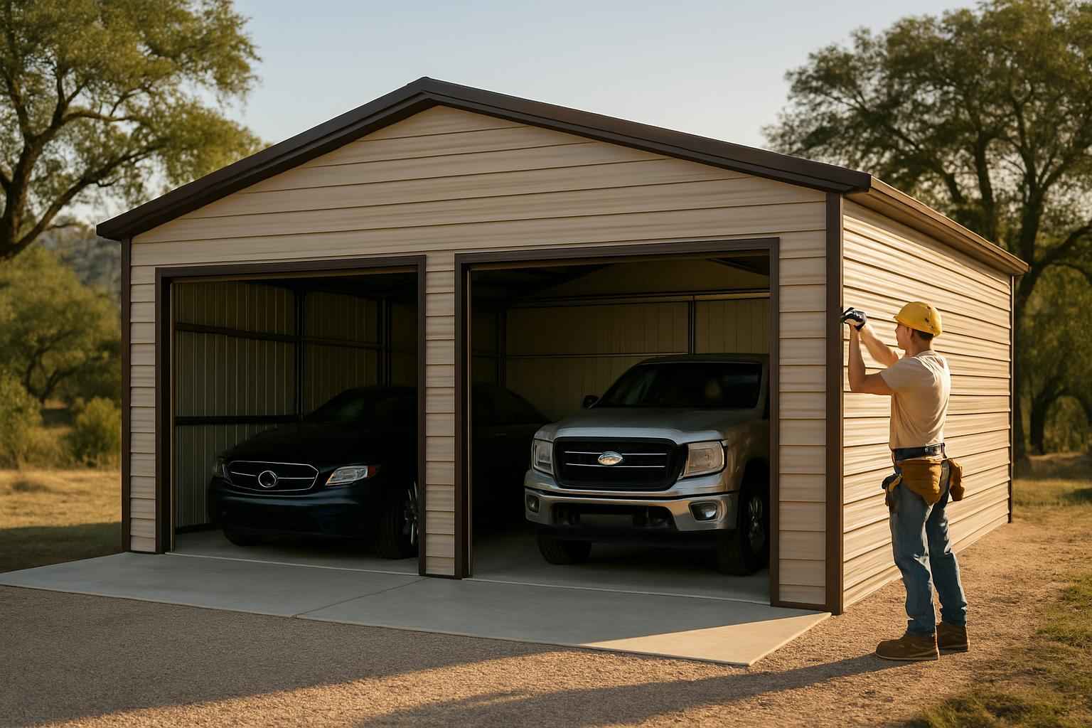 Two Car Metal Garage Contractor In Mountain Home TX