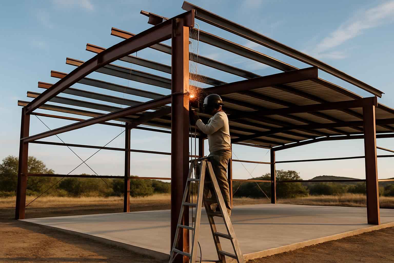 Weld Up Building Erection in Boerne TX