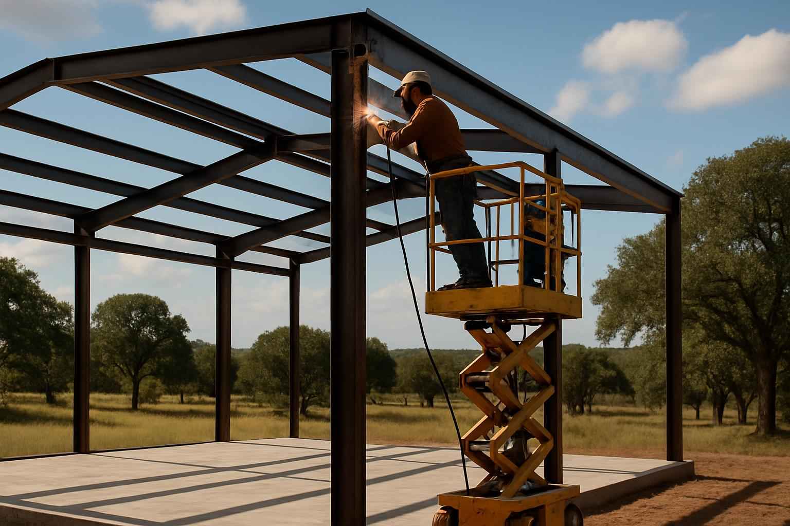 Weld Up Building Erection in Cypress Mill TX