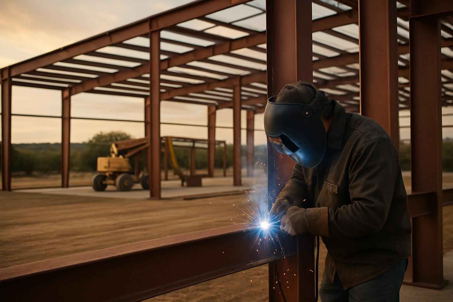 Weld Up Building Erection in Hunt TX