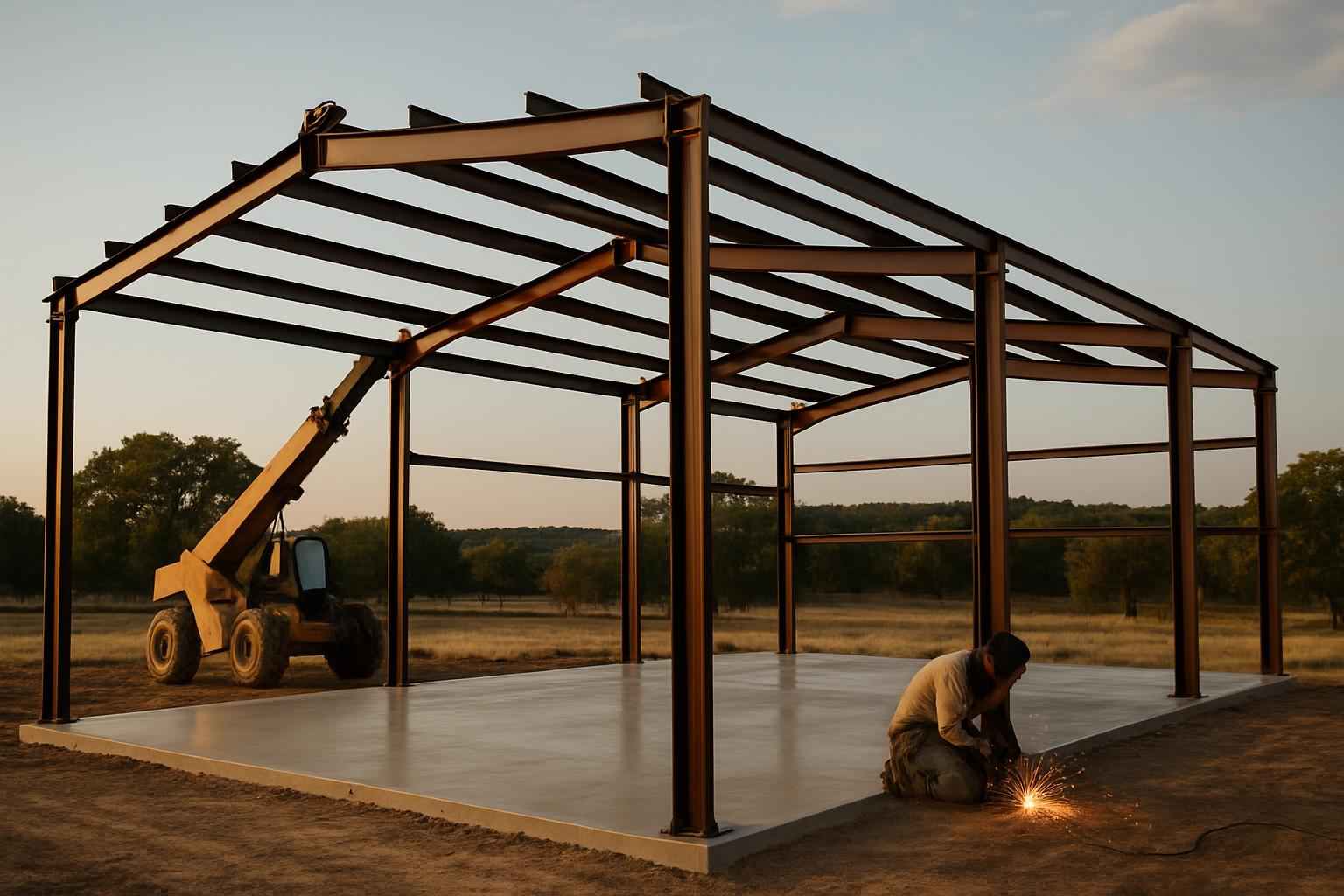 Weld Up Building Erection in Kendalia TX