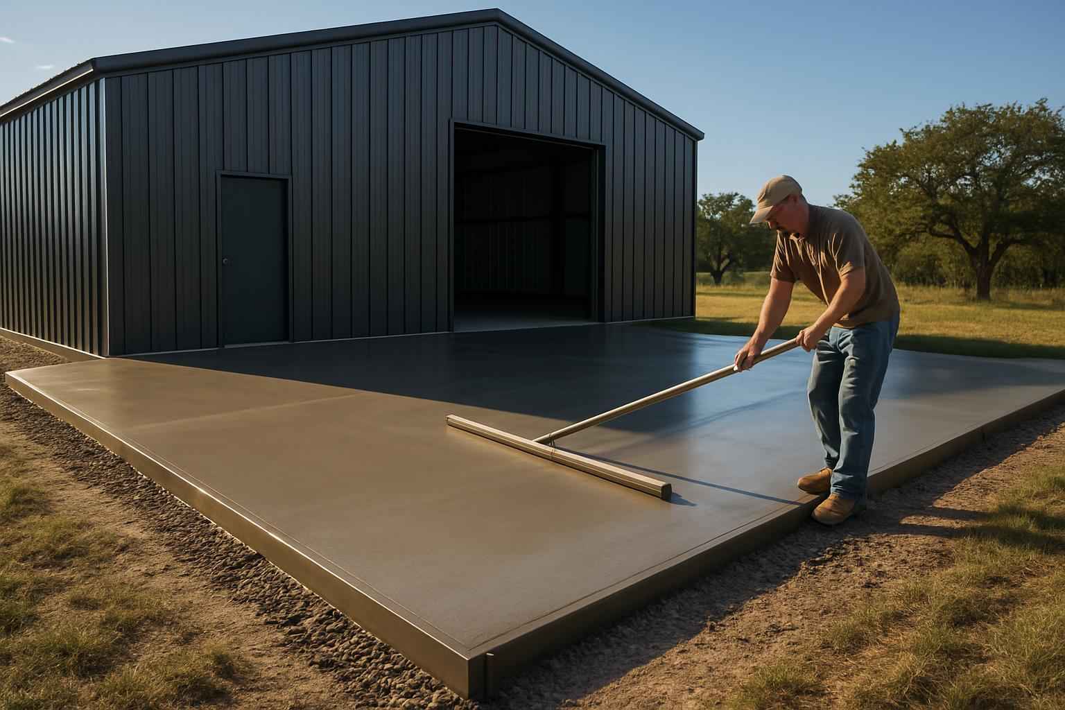 Apron Slab Installation Service in Kingsland TX