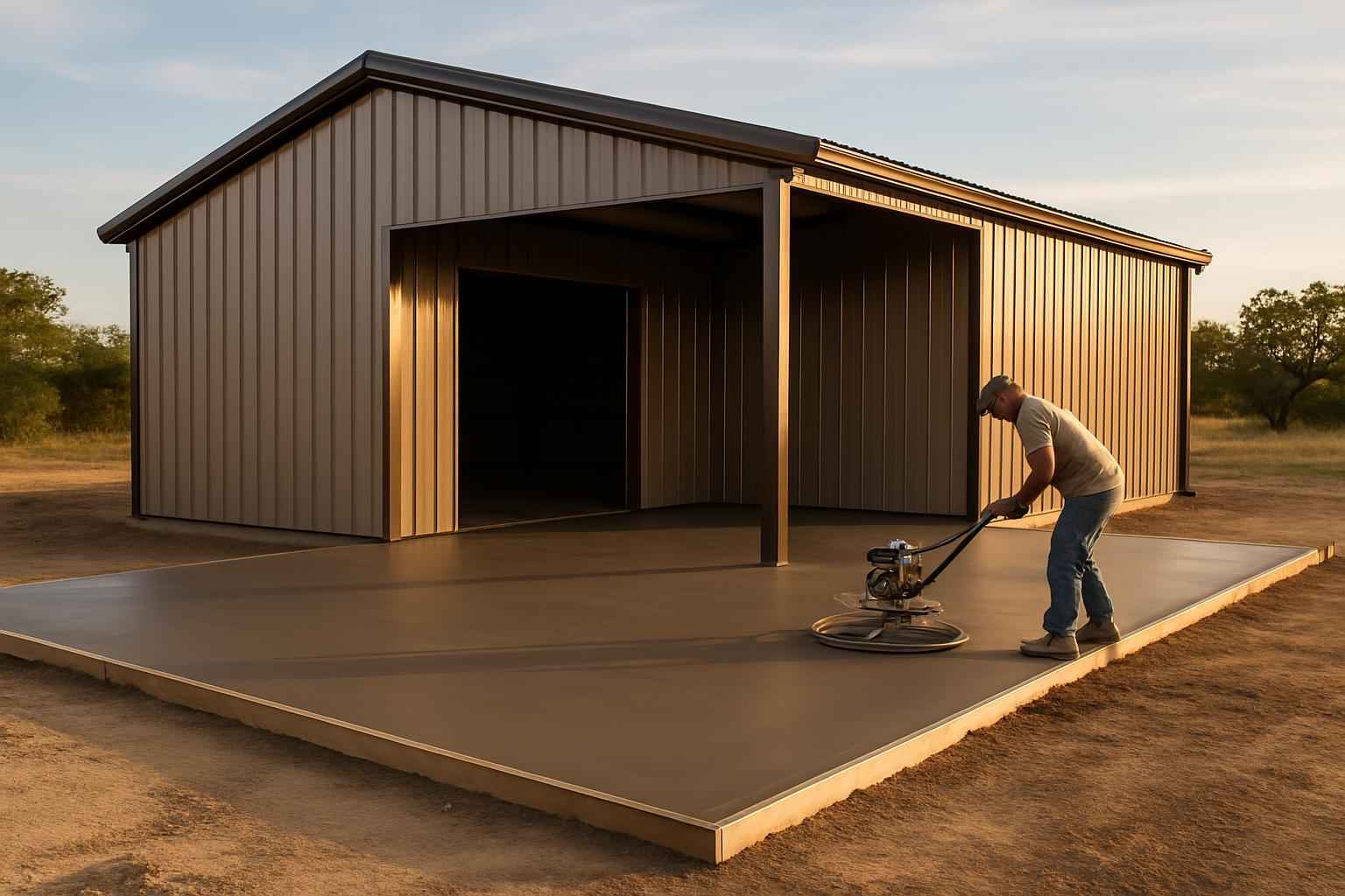 Apron Slab Installation Service in Mason TX