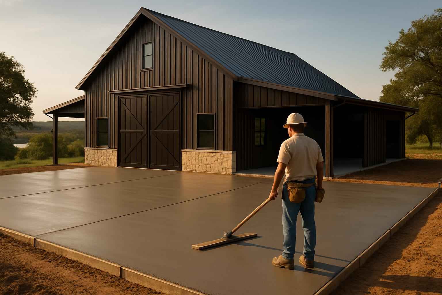 Barndominium Slab Contractor in Horseshoe Bay TX