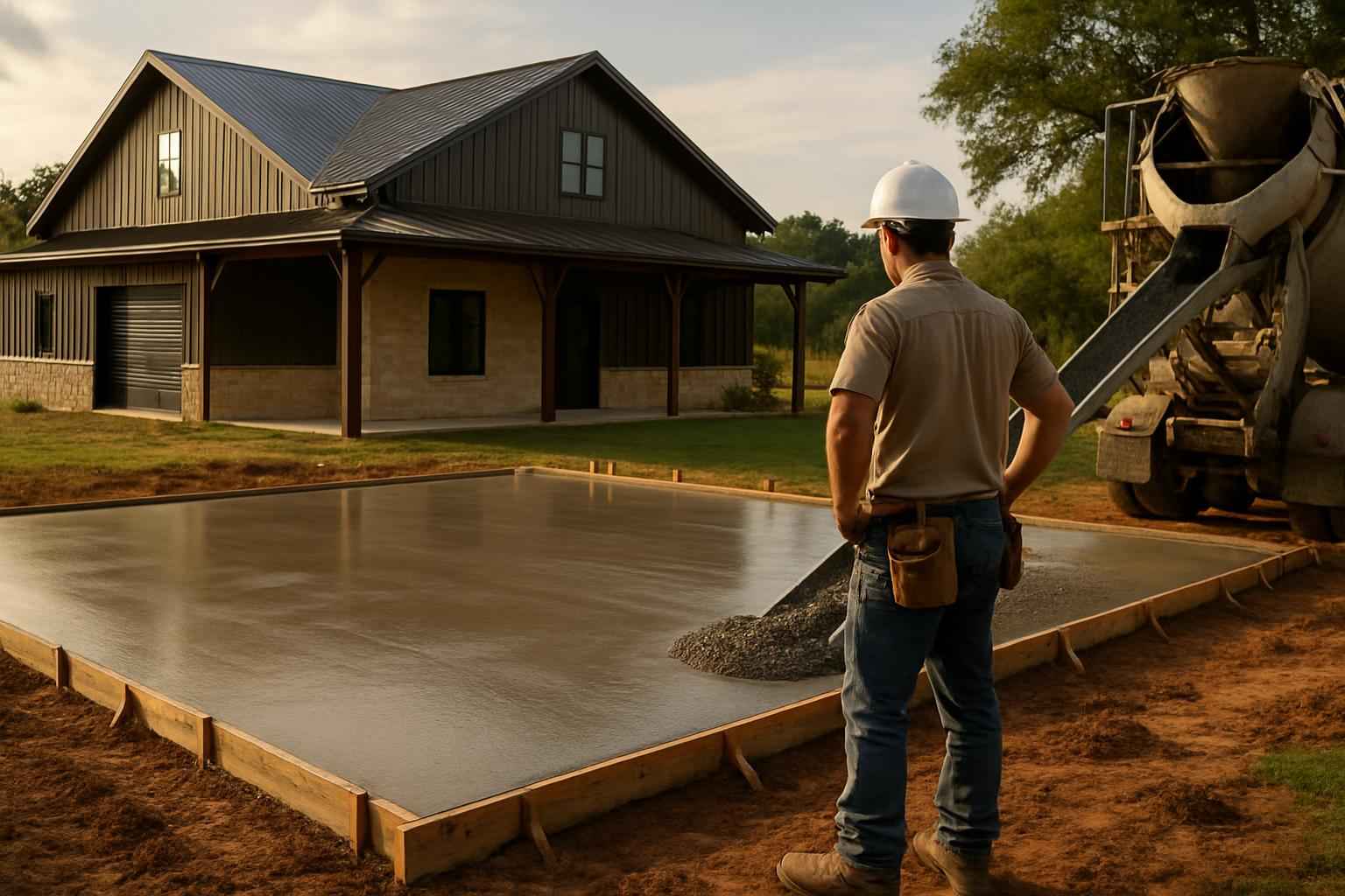 Barndominium Slab Contractor in Marble Falls TX