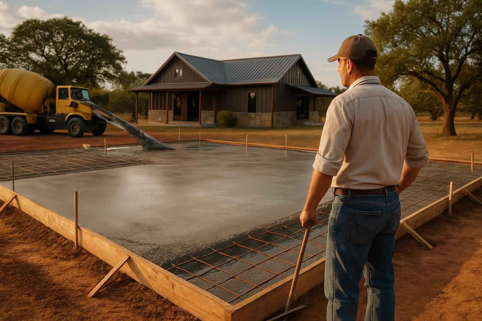 Barndominium Slab Contractor in Mason TX