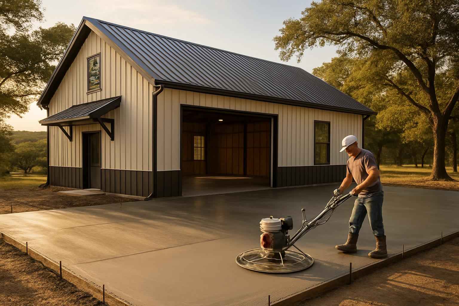 Barndominium Slab Contractor in Pipe Creek TX