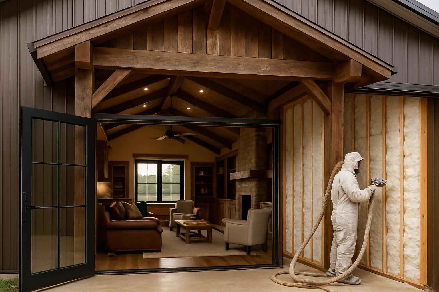Barndominium Spray Foam Service in Mason TX