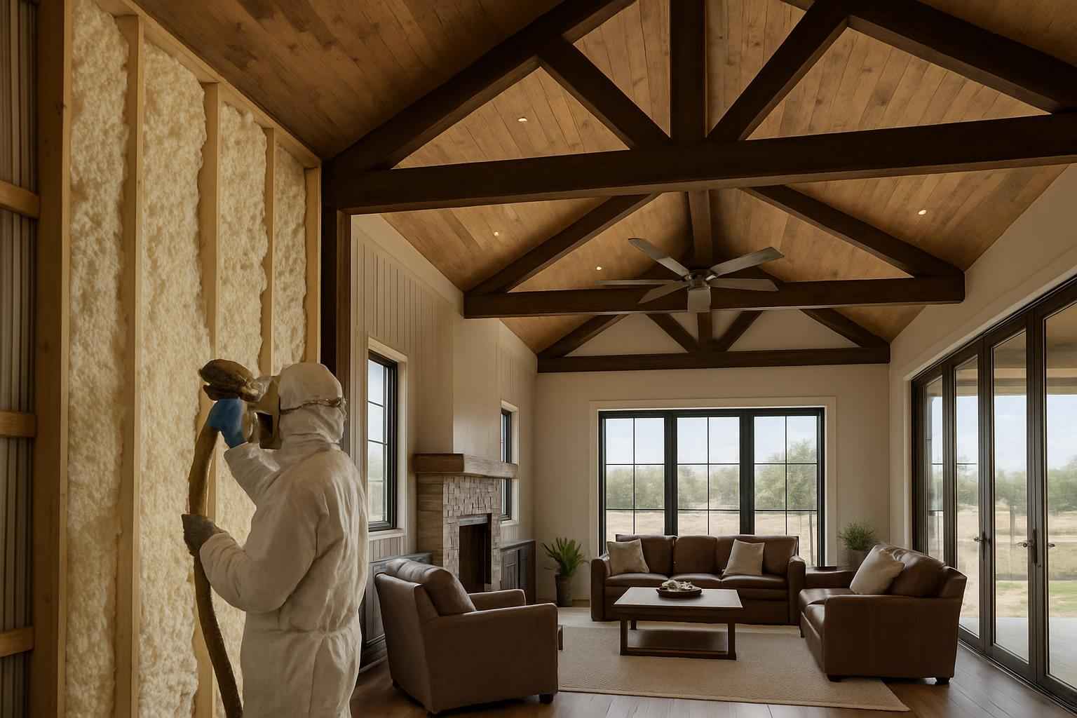 Barndominium Spray Foam Service in Pontotoc TX