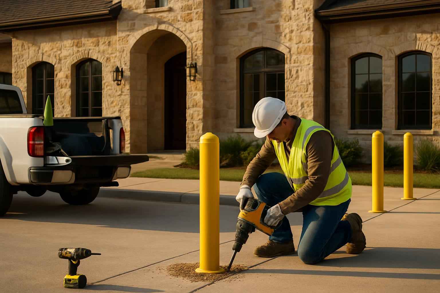 Bollard Installation Service in Mason TX
