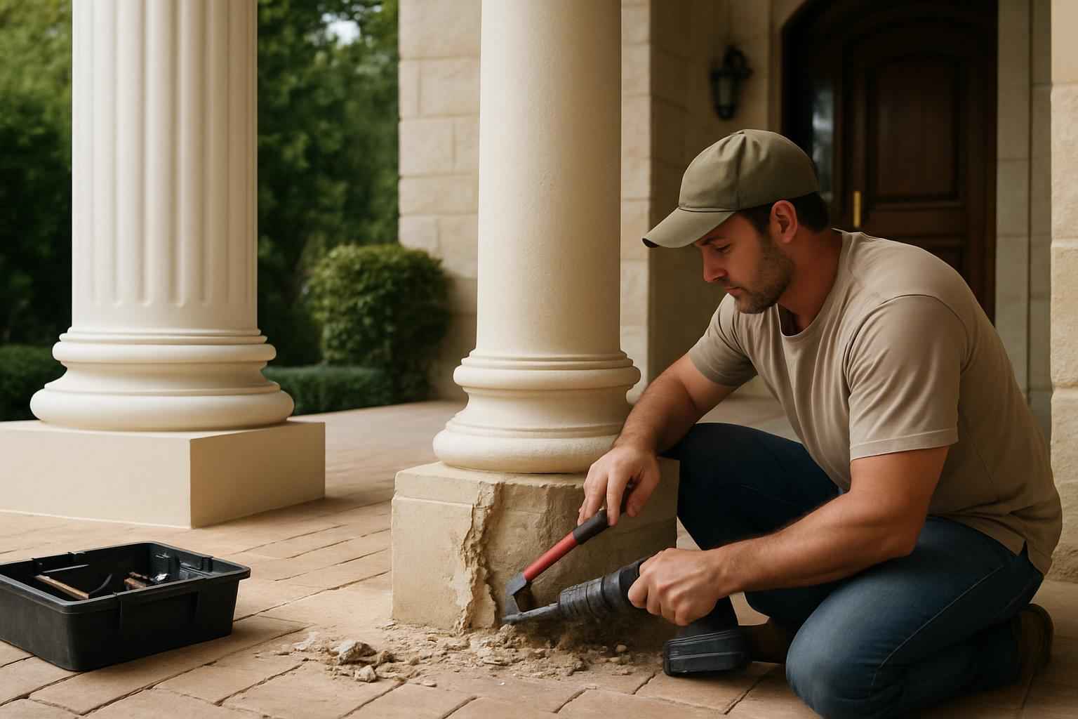 Column Base Repair Service in Kingsland TX