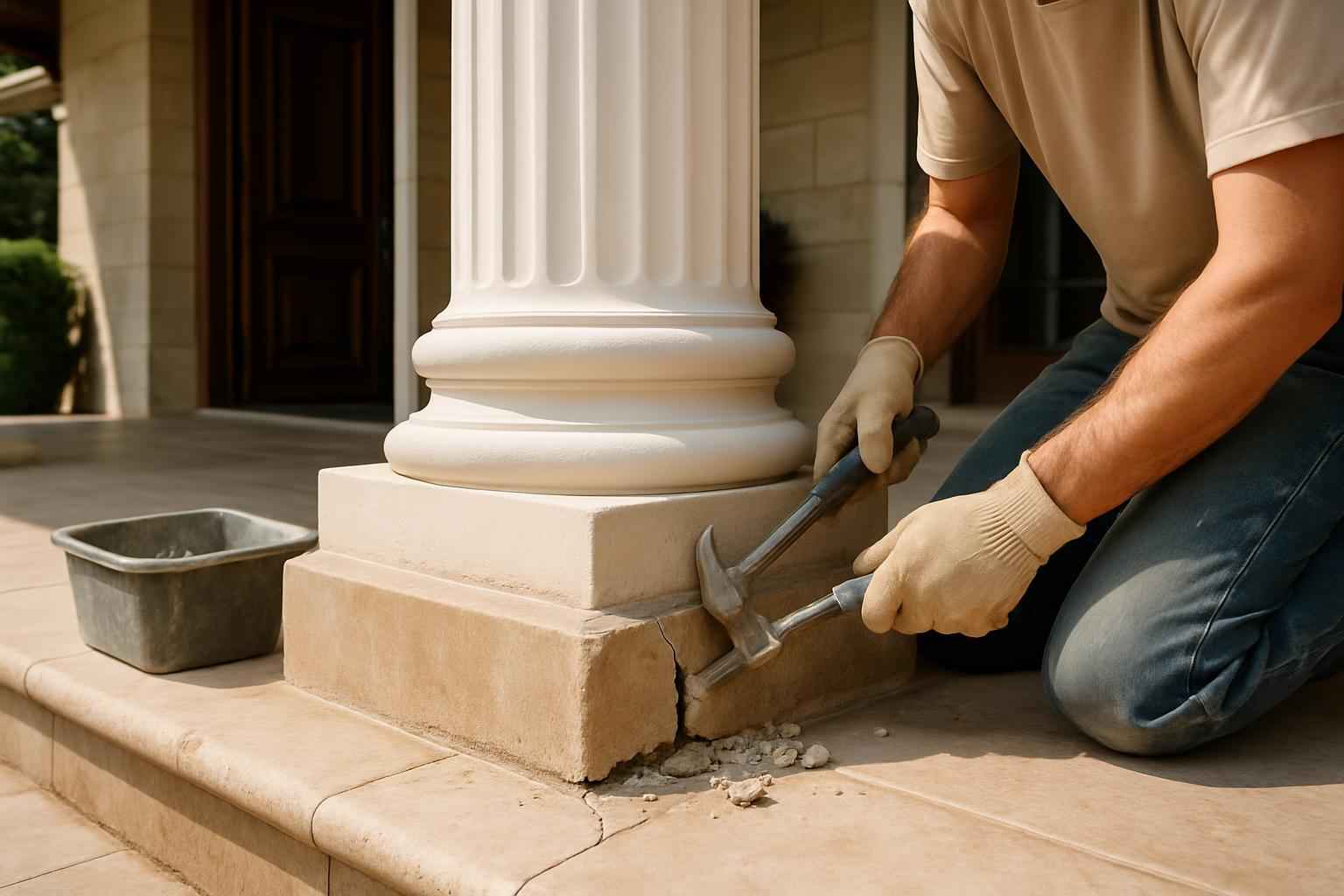 Column Base Repair Service in Mason TX