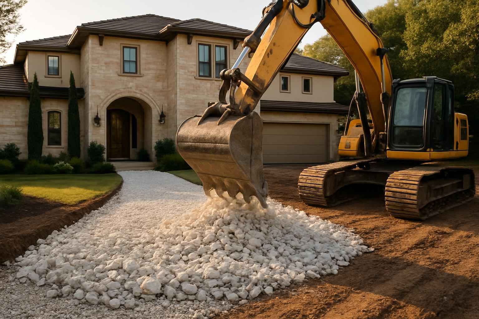 Construction Entrance Installation in Marble Falls TX