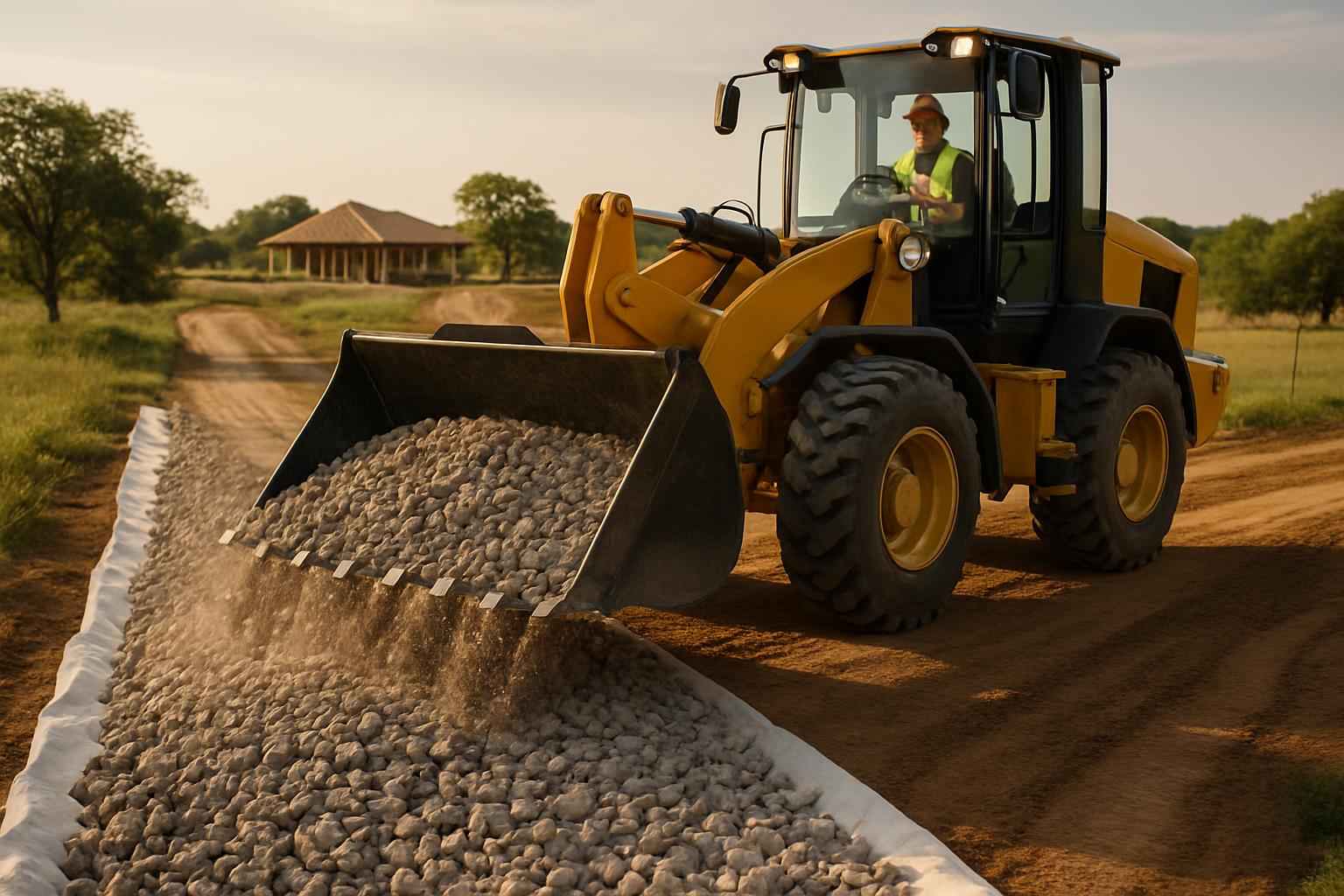 Construction Entrance Installation in Mason TX