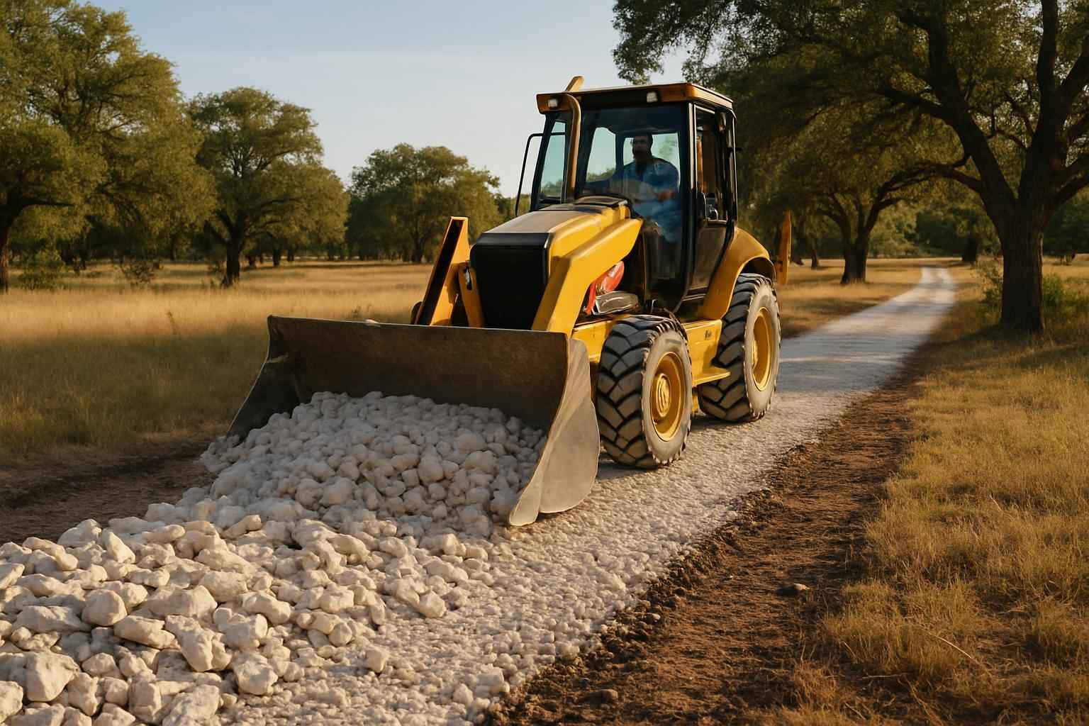 Construction Entrance Installation in Medina TX