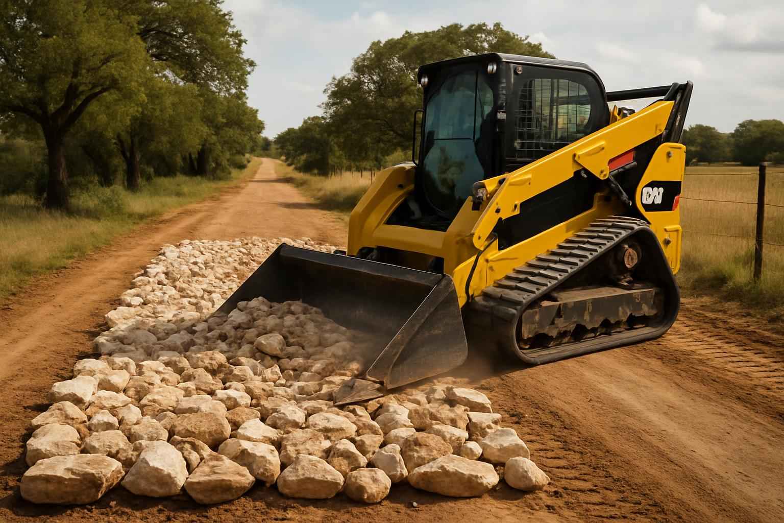 Construction Entrance Installation in Pontotoc TX