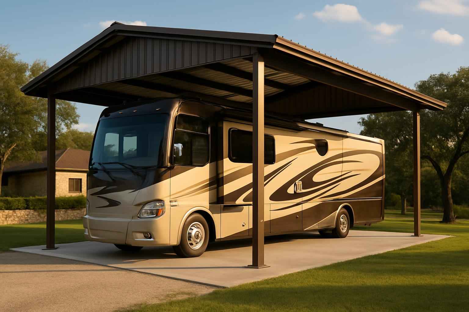 Covered RV Parking Builder in Cottonwood Shores TX