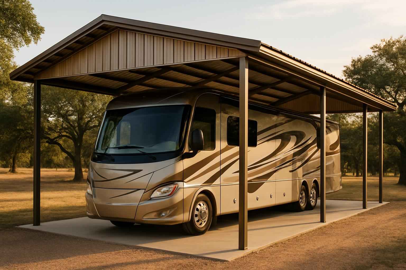 Covered RV Parking Builder in Pontotoc TX