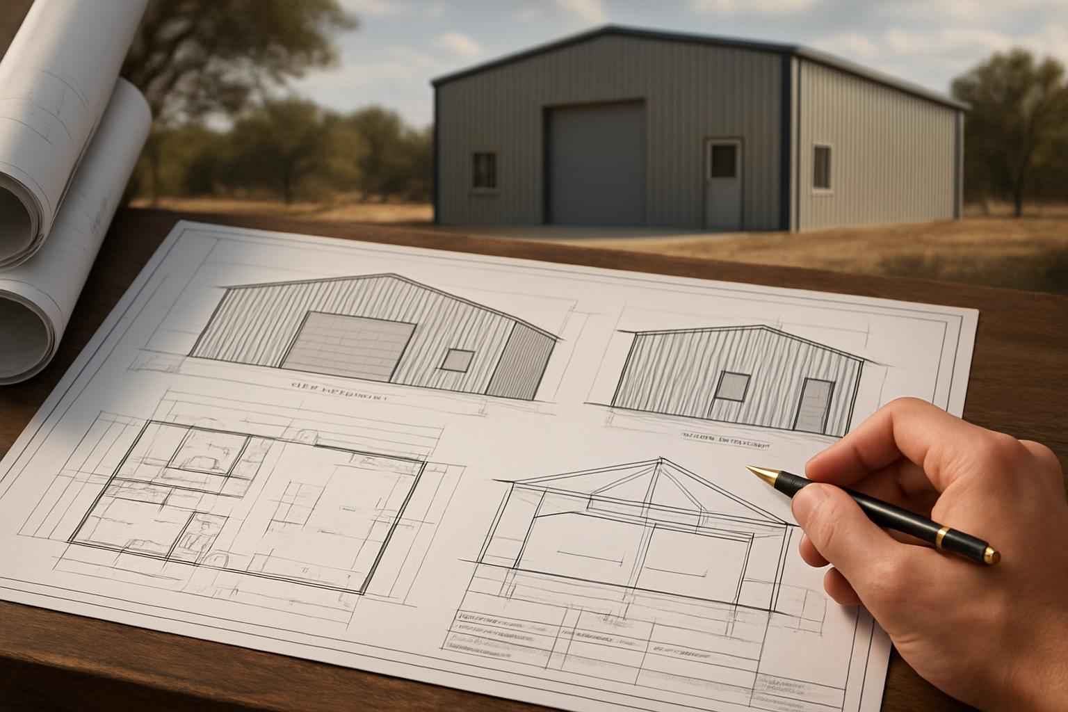 Engineered Metal Building Plans in Pontotoc TX