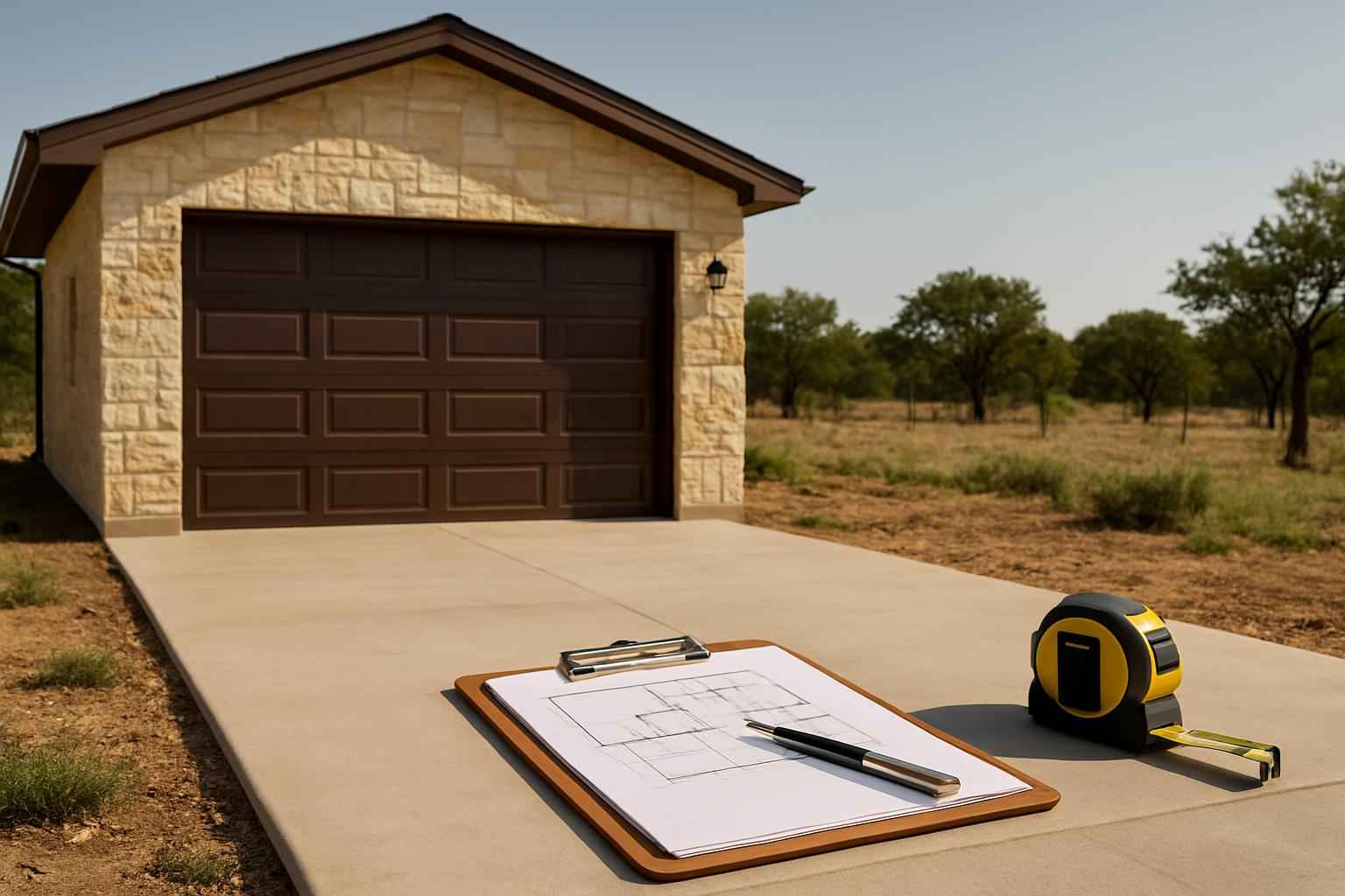 Garage Build Cost Estimate in Pipe Creek TX