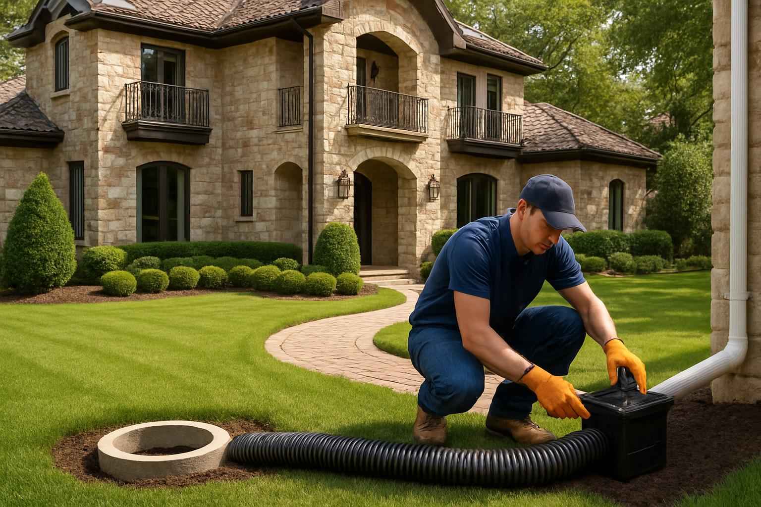 Gutter Outfall Drainage Service in Medina TX