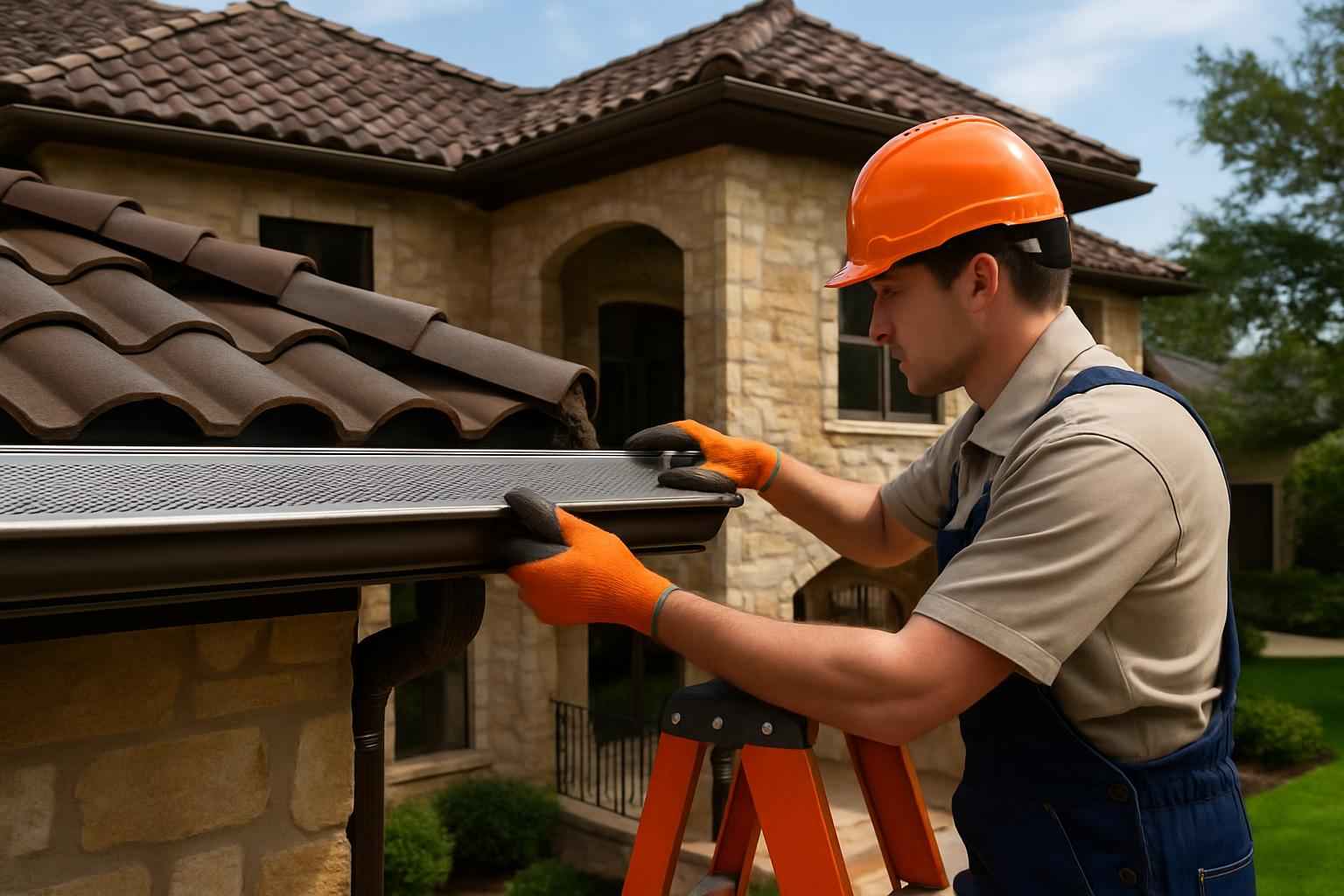 Gutter Screen Installation Service in Marble Falls TX