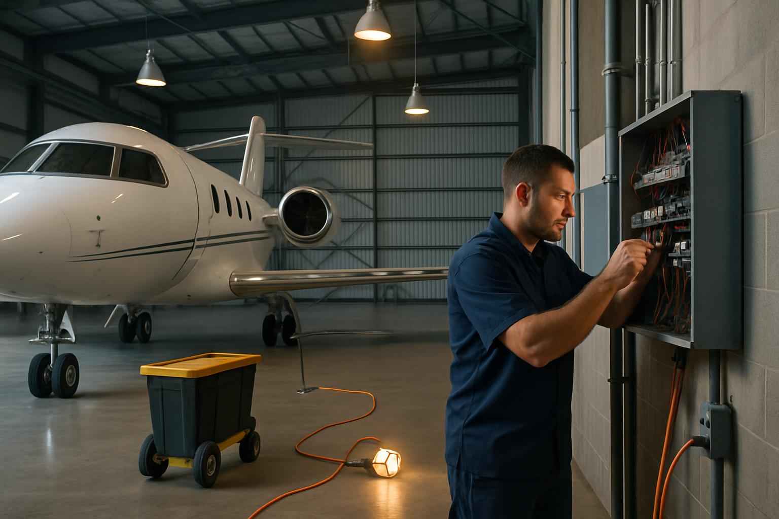 Hangar Electrical Service in Pipe Creek TX