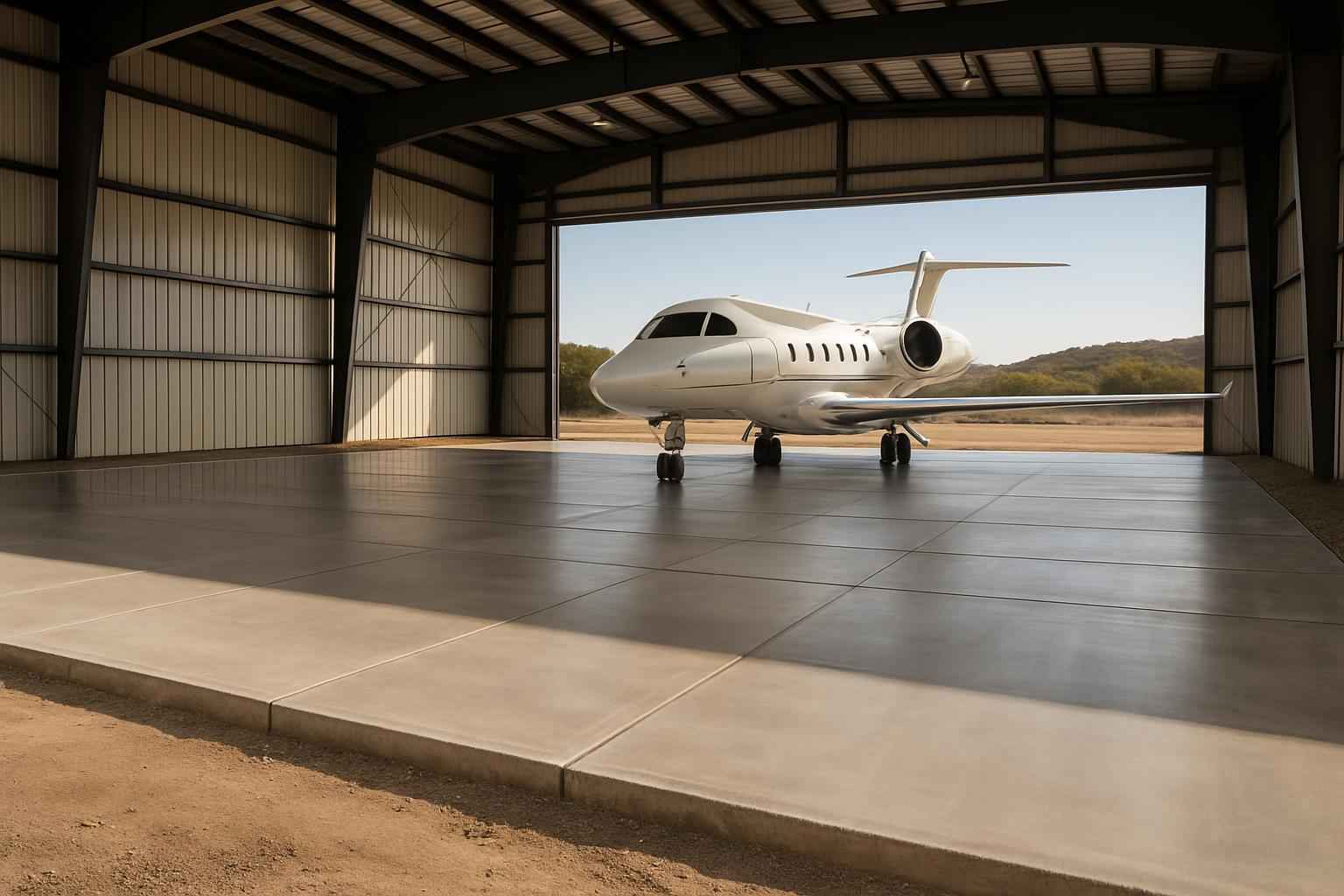 Hangar Slab Foundation Contractor in Marble Falls TX