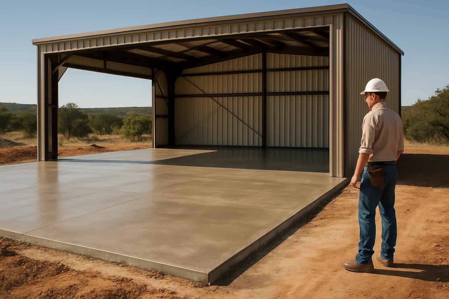 Hangar Slab Foundation Contractor in Medina TX