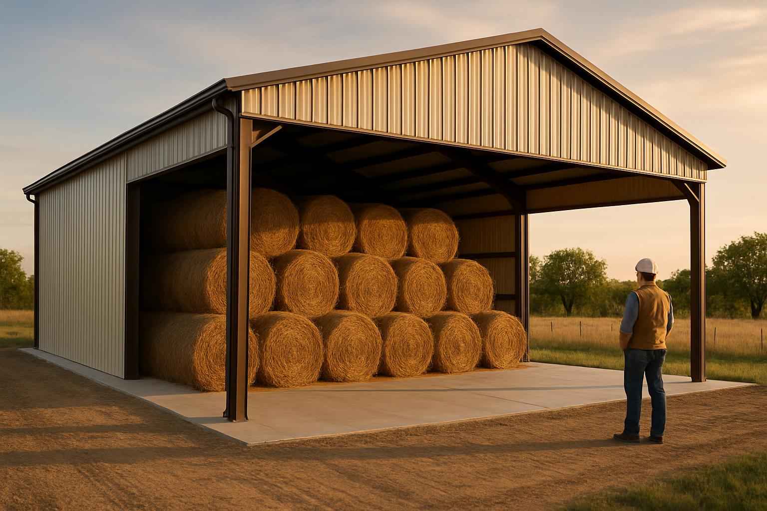 Hay Storage Building Contractor in Cottonwood Shores TX