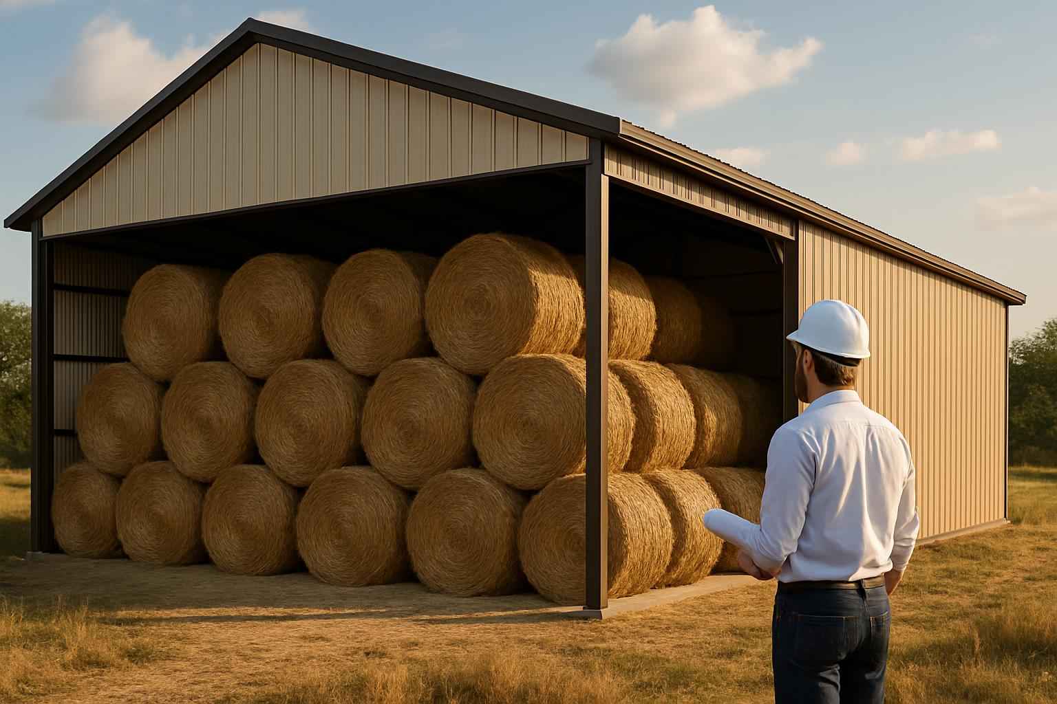 Hay Storage Building Contractor in Mason TX