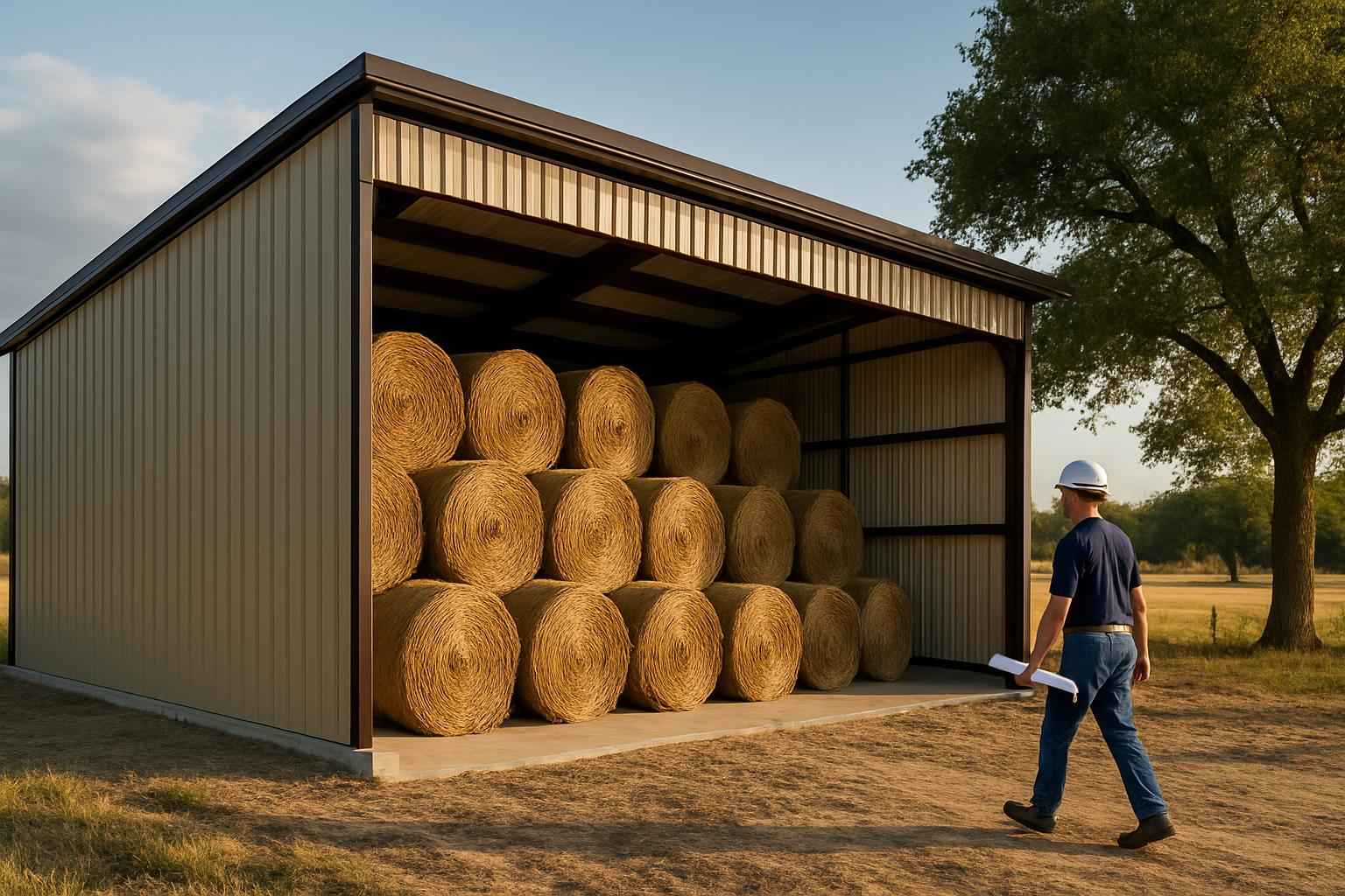 Hay Storage Building Contractor in Medina TX