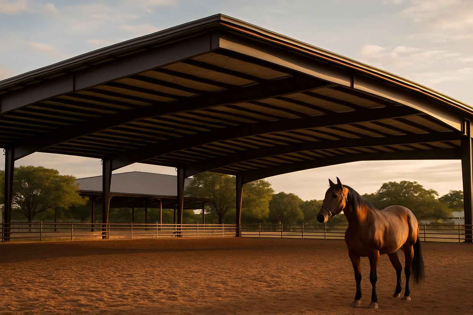 Horse Arena Cover Installer in Cottonwood Shores TX