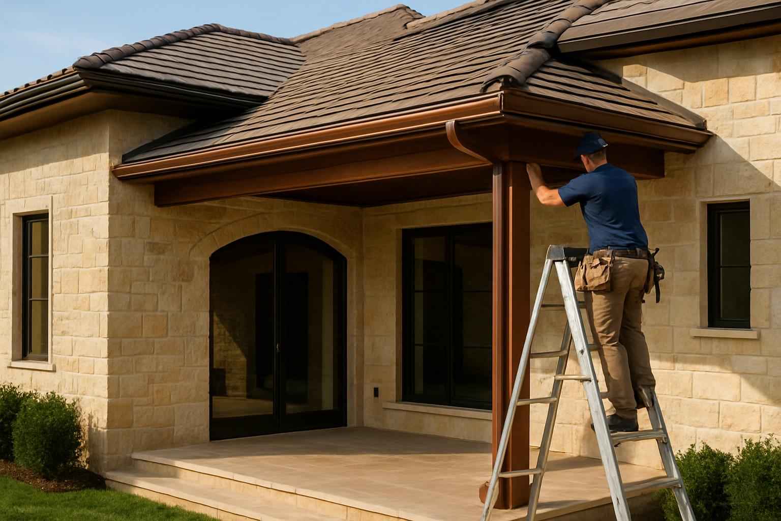 Lean To Gutter Installation in Horseshoe Bay TX