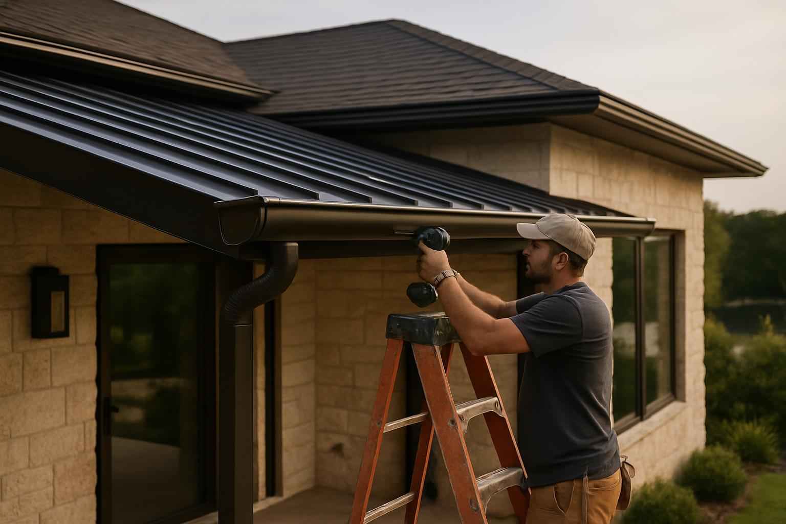 Lean To Gutter Installation in Kingsland TX