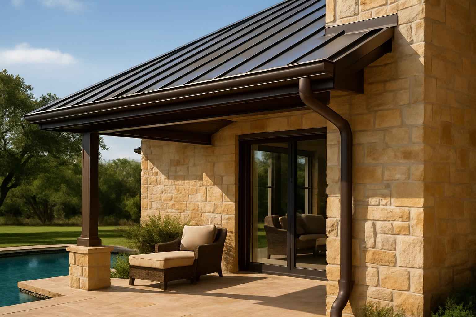 Lean To Gutter Installation in Marble Falls TX