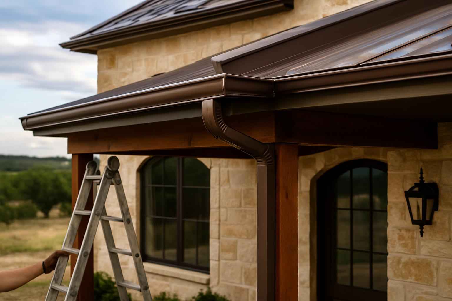 Lean To Gutter Installation in Pontotoc TX