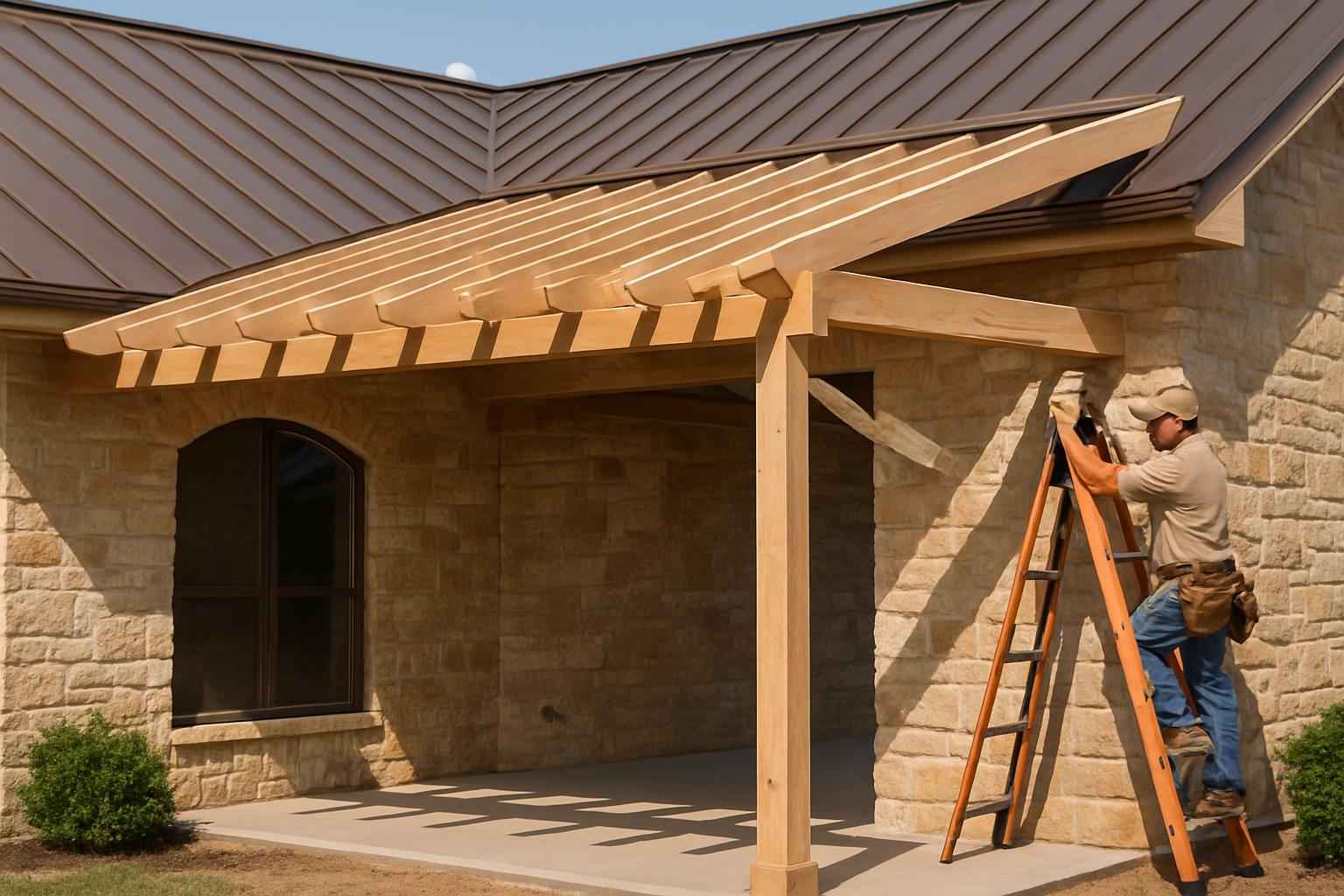 Lean To Roof Tie In Service in Mason TX