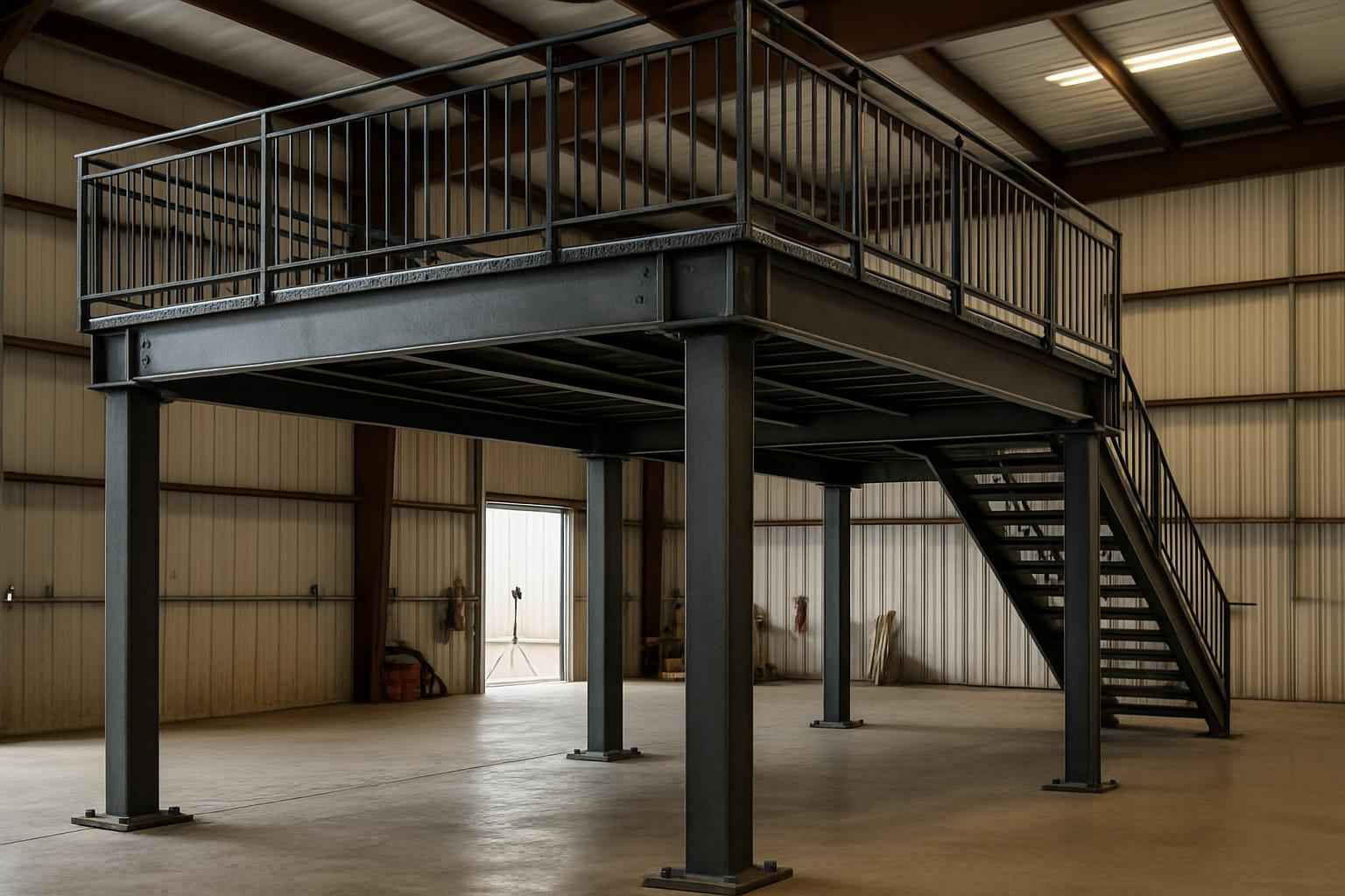 Mezzanine Support Fabrication in Marble Falls TX