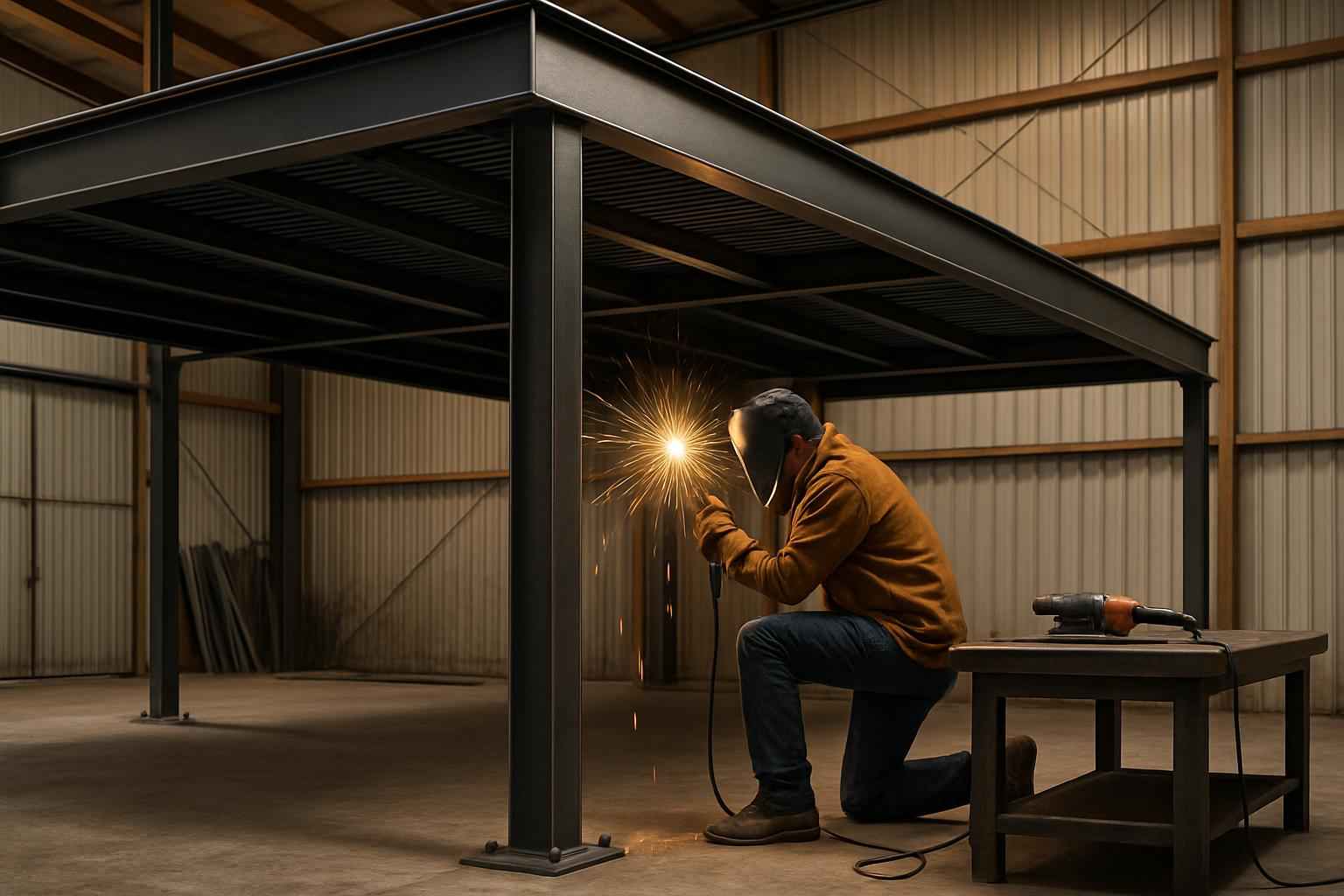 Mezzanine Support Fabrication in Medina TX