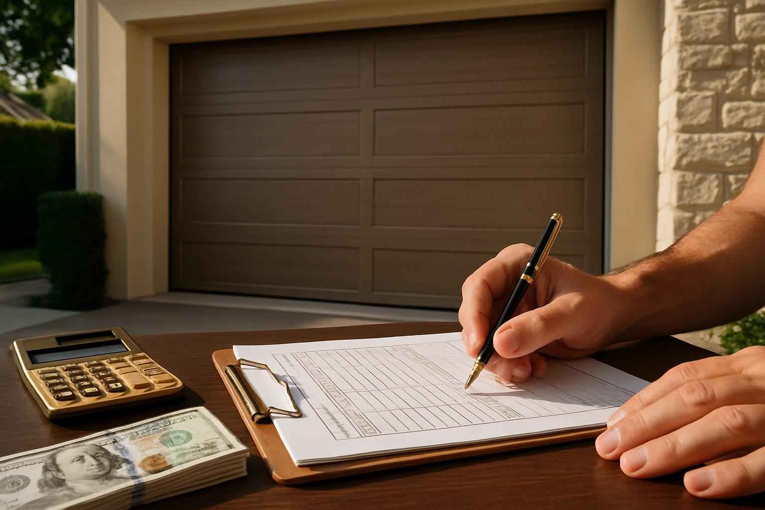 Overhead Door Cost Estimate in Kingsland TX