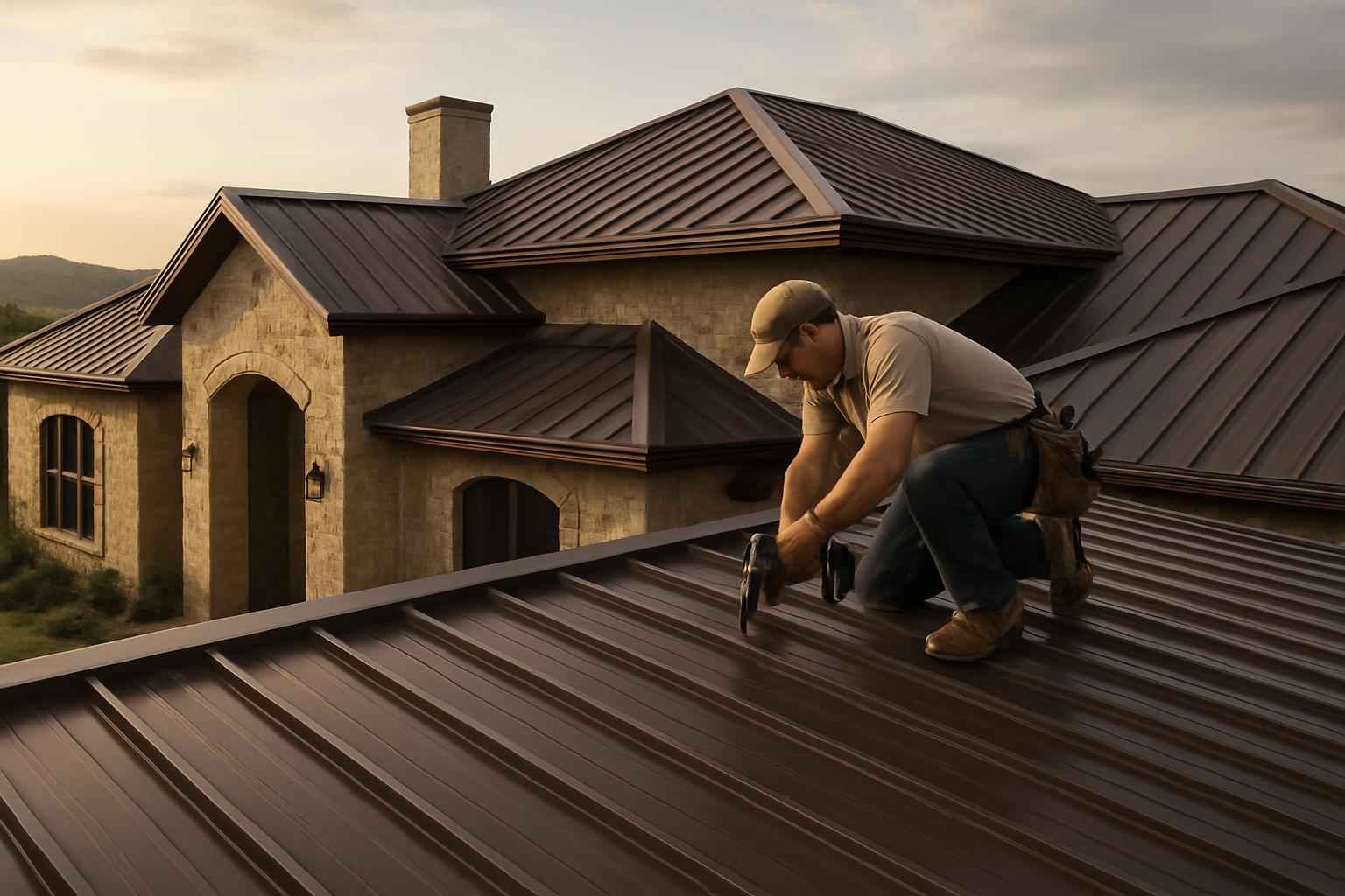 R Panel Roof Installer in Kingsland TX