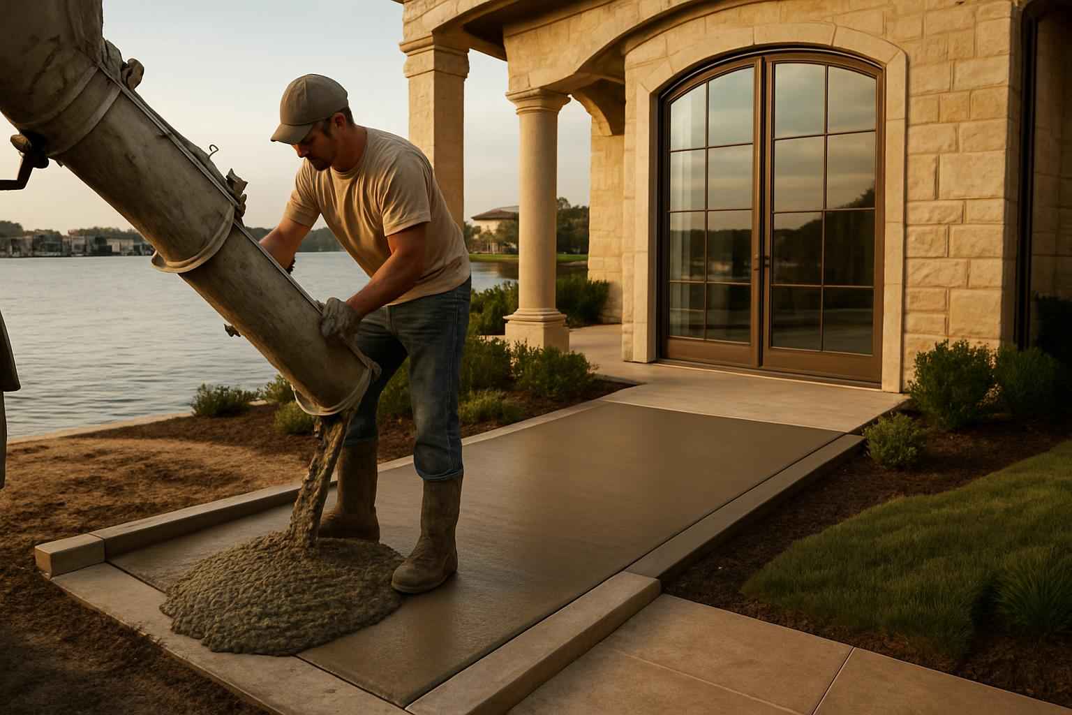 Ramp Pour Service in Horseshoe Bay TX