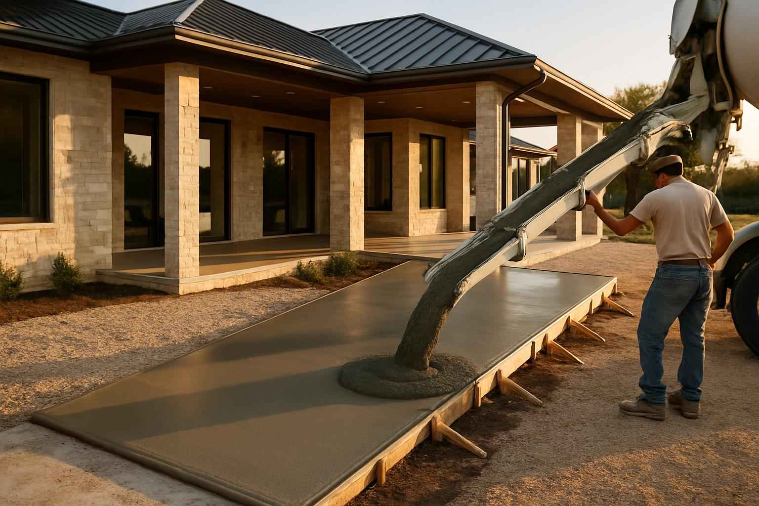 Ramp Pour Service in Kingsland TX