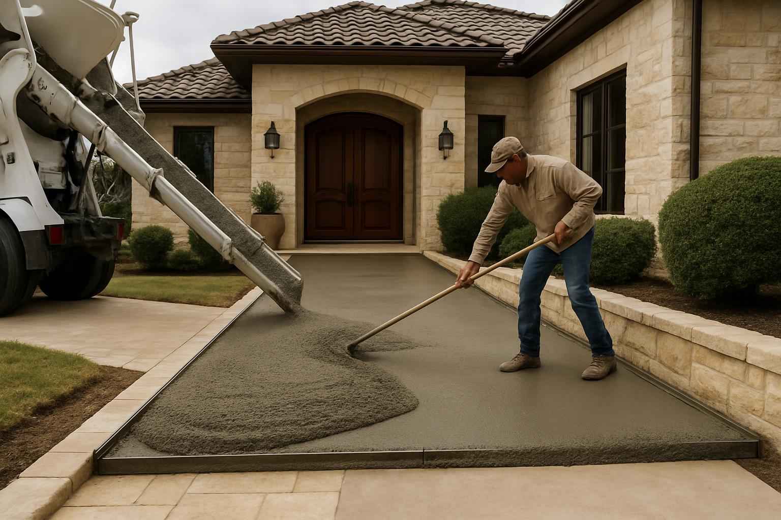 Ramp Pour Service in Marble Falls TX