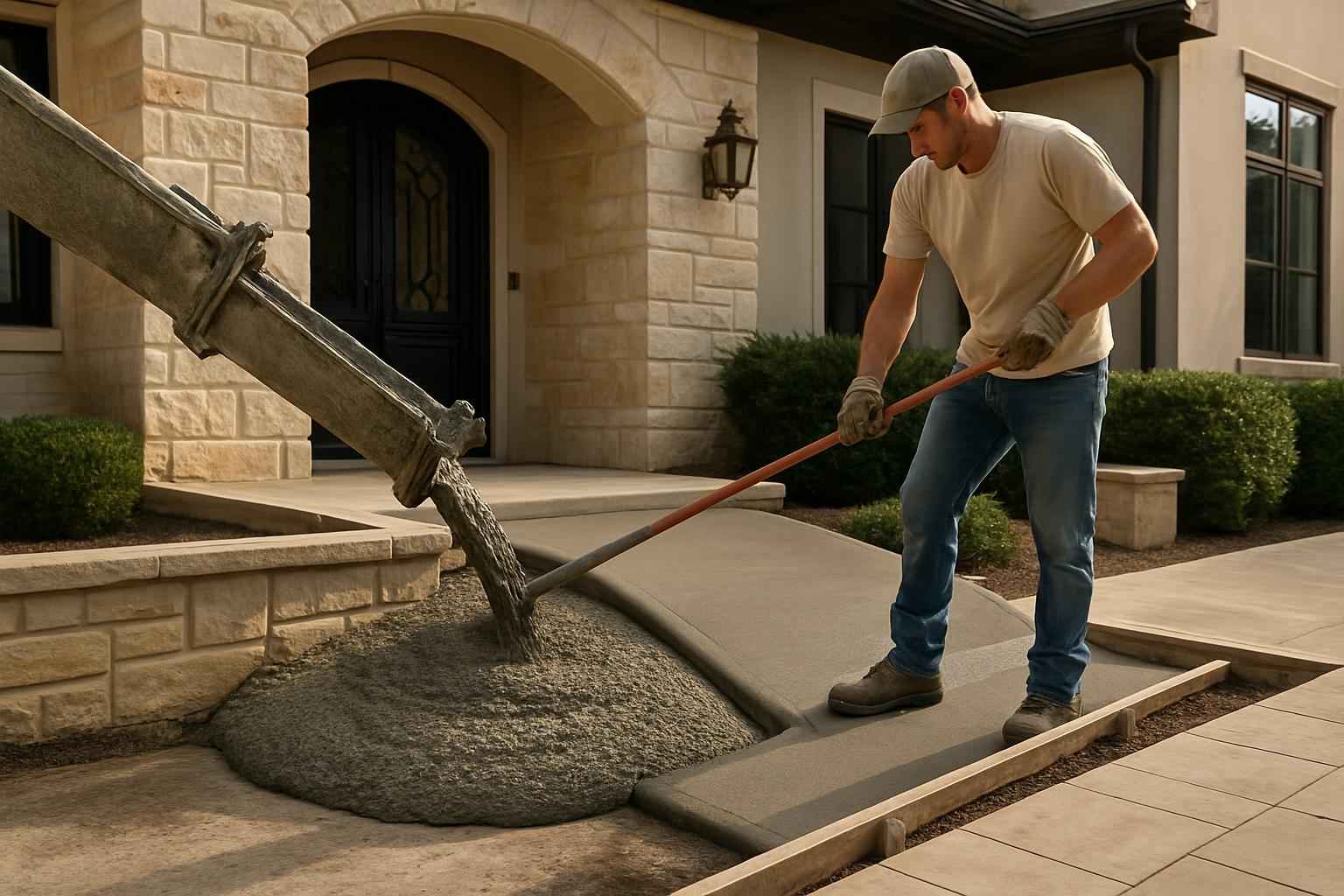 Ramp Pour Service in Pontotoc TX