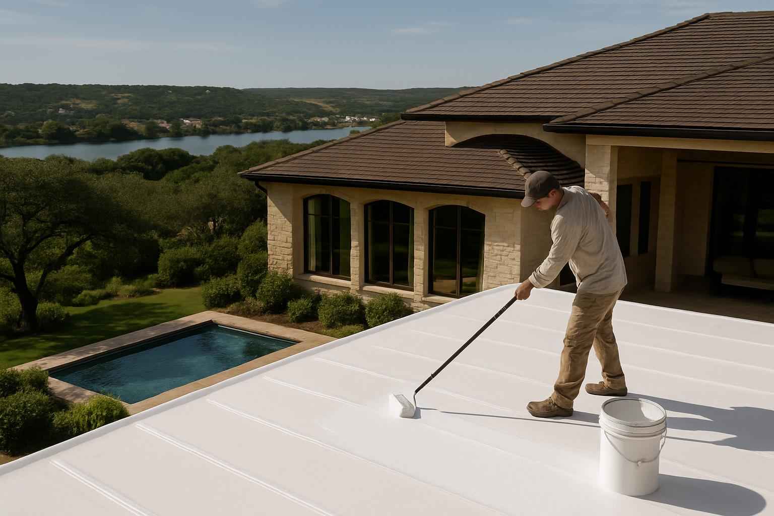 Roof Recoat Service in Marble Falls TX