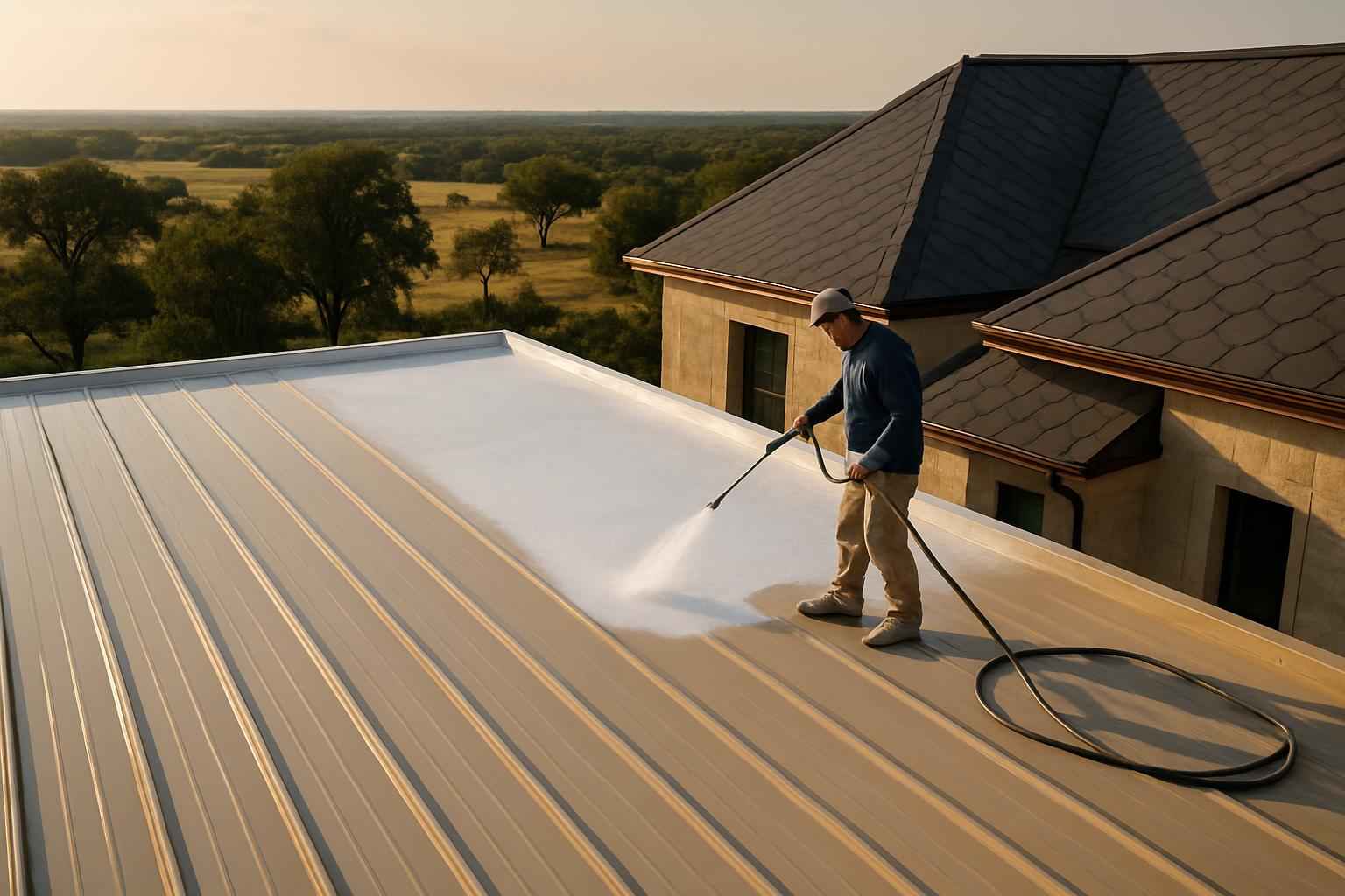 Roof Recoat Service in Pontotoc TX